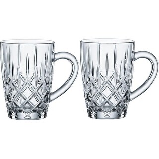 Nachtmann Noblesse Set 2 Tazze Da Tè In Cristallo Con Manico, 256 Ml, Lavabili In Lavastoviglie