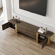 preview thumbnail 22 of 59, 79 inch Wood TV Stand Partial Assembly Entertainment Center Modern Media Console with Drawers and Storage Cabinets