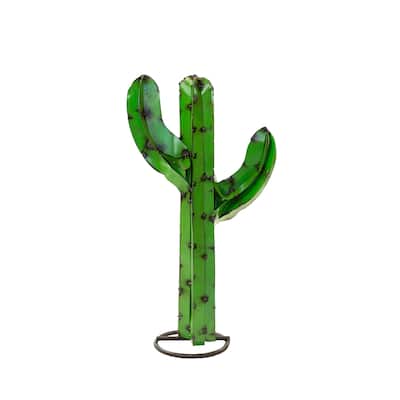 Green Cactus Saguaro Garden Decor