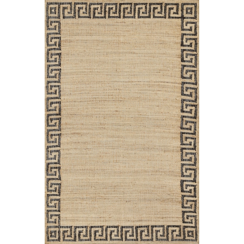 Erin Gates by Momeni Orchard Greek Key Hand Woven Wool and Jute Area Rug - Brown - 2' X 3'