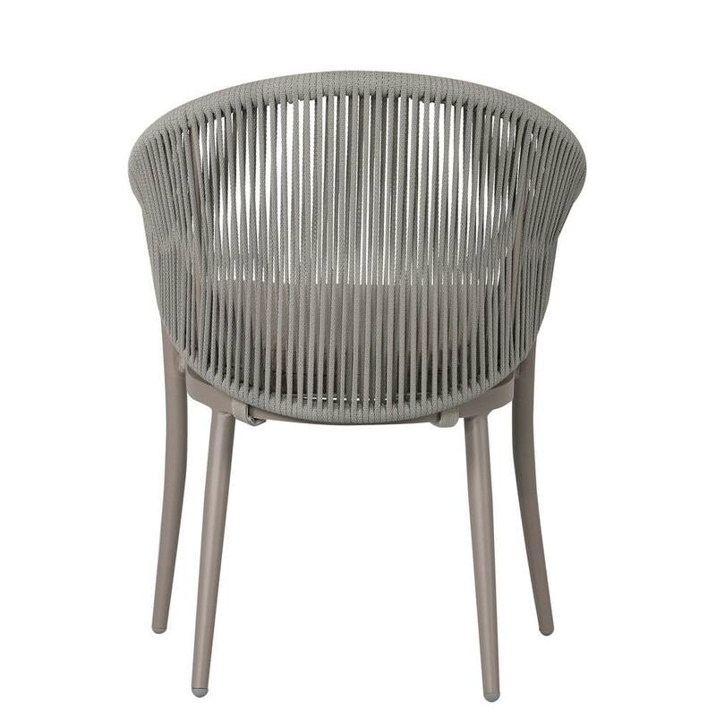NUU GARDEN 3-Piece Aluminum Patio Furniture Bistro Set with Cushions