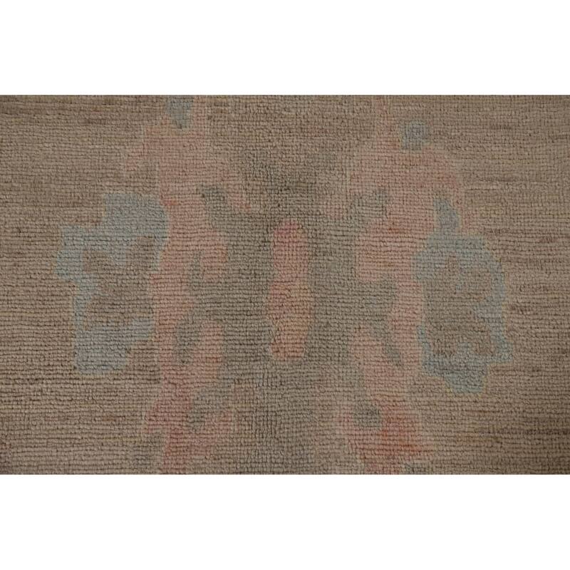 Vegetable Dye Oushak Oriental Large Rug Handmade Wool Carpet - 10'2"x 13'7"