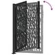 preview thumbnail 23 of 53, vidaXL Garden Gate Black 39.4x49.2" Steel Trace Design