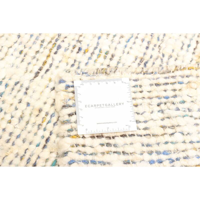 ECARPETGALLERY Braid weave Sienna Cream Wool Rug - 5'5 x 7'5