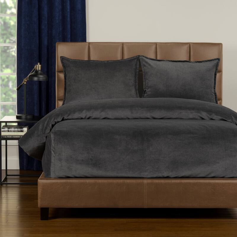 Mixology Padma 3 Piece Bed Cap Comforter Set with Sewn Corners - Iron - Full