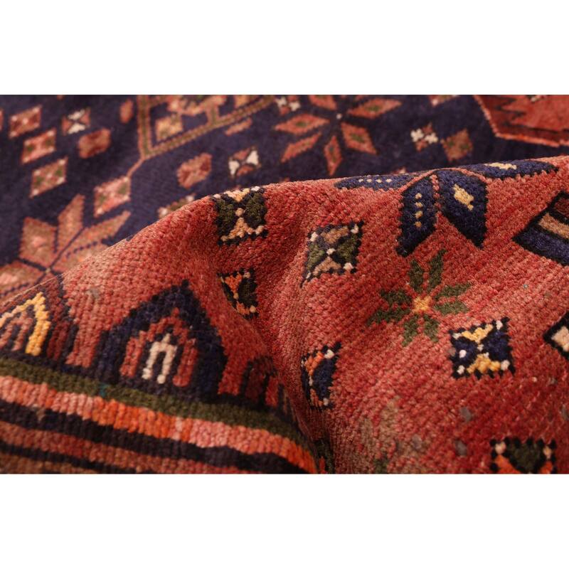 ECARPETGALLERY Hand-knotted Andelz Dark Red Wool Rug - 4'8 x 7'7