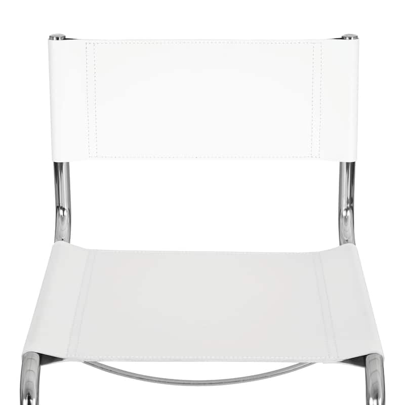Breuer Chair Company Mart Stam Cantilever Side Chair w/ Chrome Frame (Various Bonded Leather Colors)