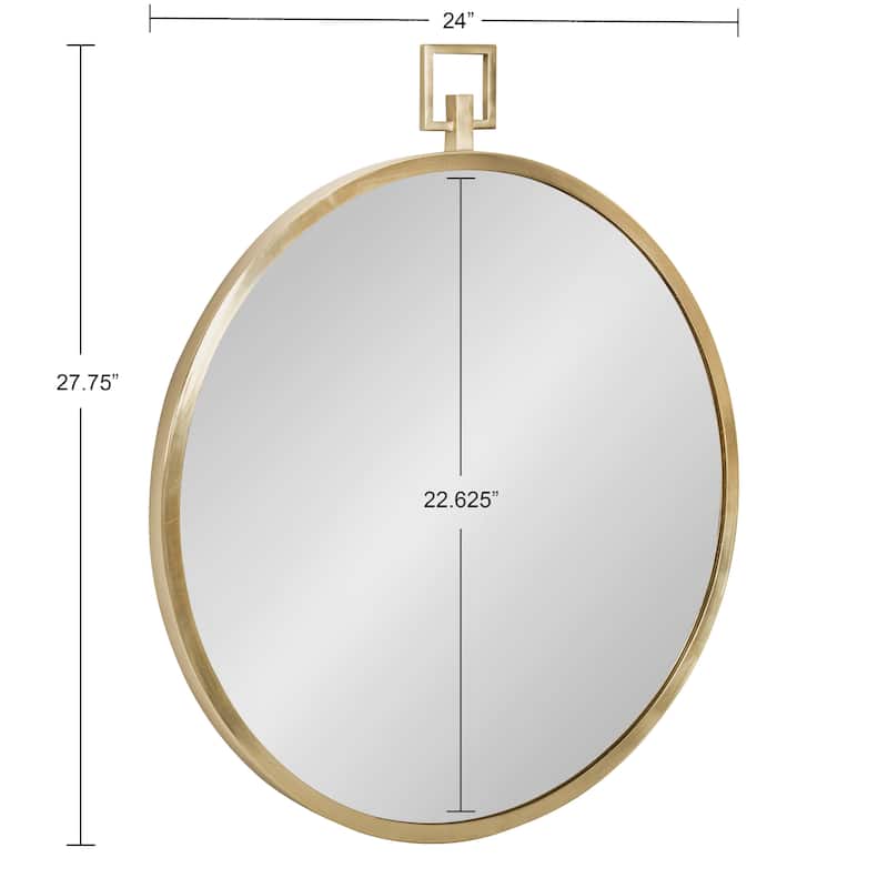 Kate and Laurel Tabb Round Framed Mirror