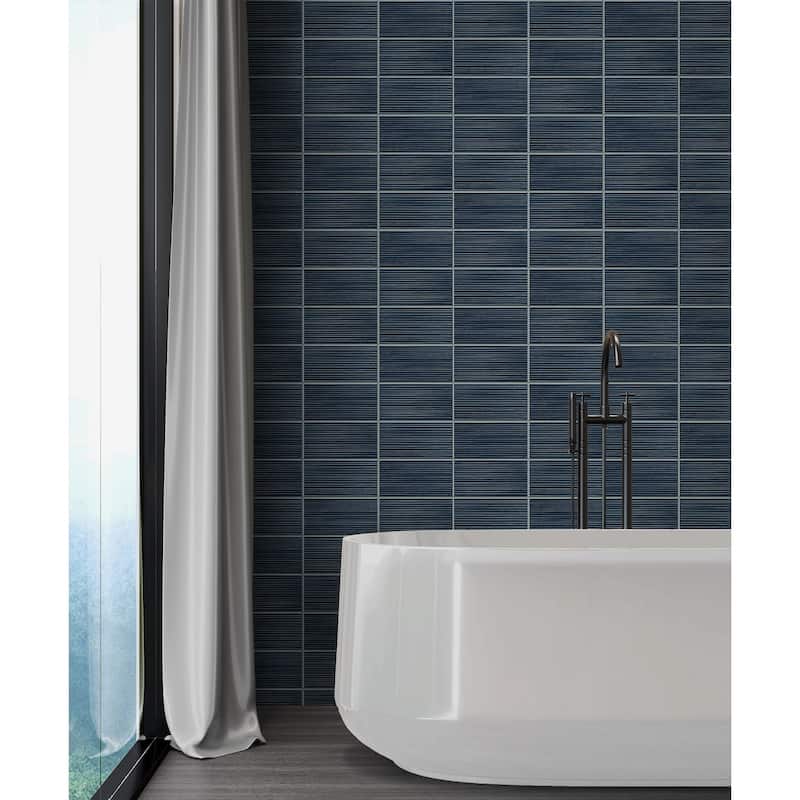 Luxe Haven Rib Tile Peel and Stick Wallpaper