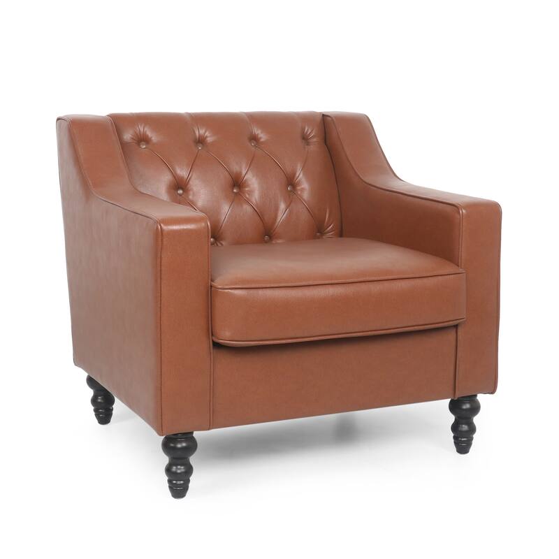 Light Brown Side Chair Club Chair Office Chair Single Sofa Chair