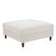 preview thumbnail 22 of 51, Modern Square Corduroy Upholstered Ottoman With Wood Leg 19.3" H - Beige
