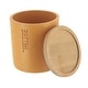 preview thumbnail 8 of 63, Sleek Cotton Pad Holder - Polyresin Bathroom Storage Container with Bamboo Lid - 4 L x 4 W x 4.6H
