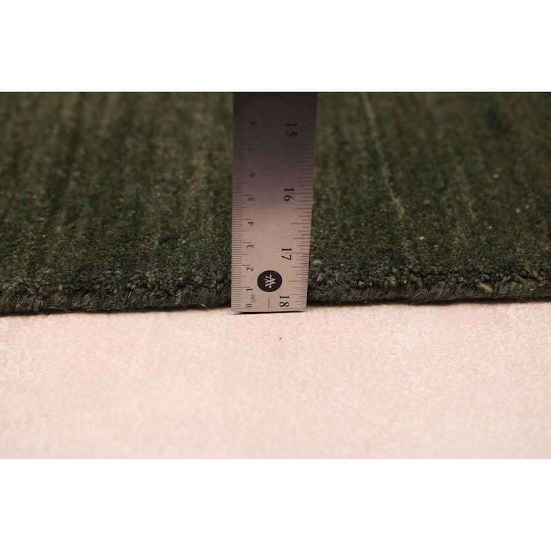 ECARPETGALLERY Hand Loomed Kashkuli Gabbeh Dark Green Wool Rug - 5'1 x 7'11