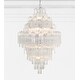 preview thumbnail 5 of 7, Addis 20 Light Polished Chrome Chandelier - 30.5"W x 49.5"H x 30.5"D