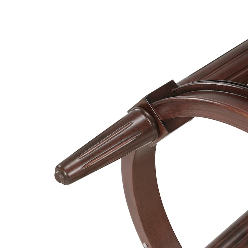 Traditional 26" Counter-Height Wood Swivel Barstool with Nailhead Trim