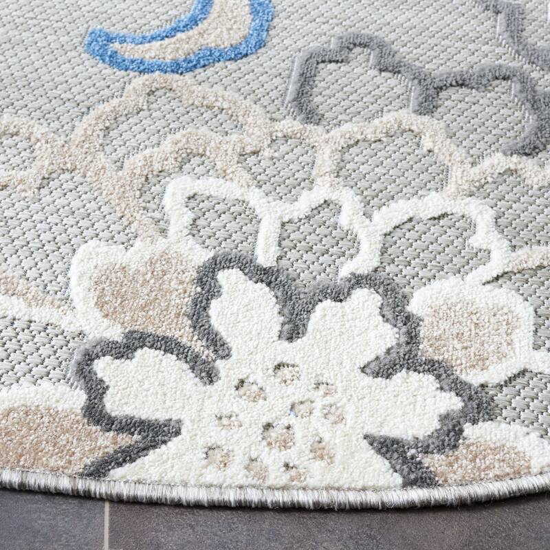 SAFAVIEH Cabana Gulzada Indoor/ Outdoor Waterproof Patio Floral Rug