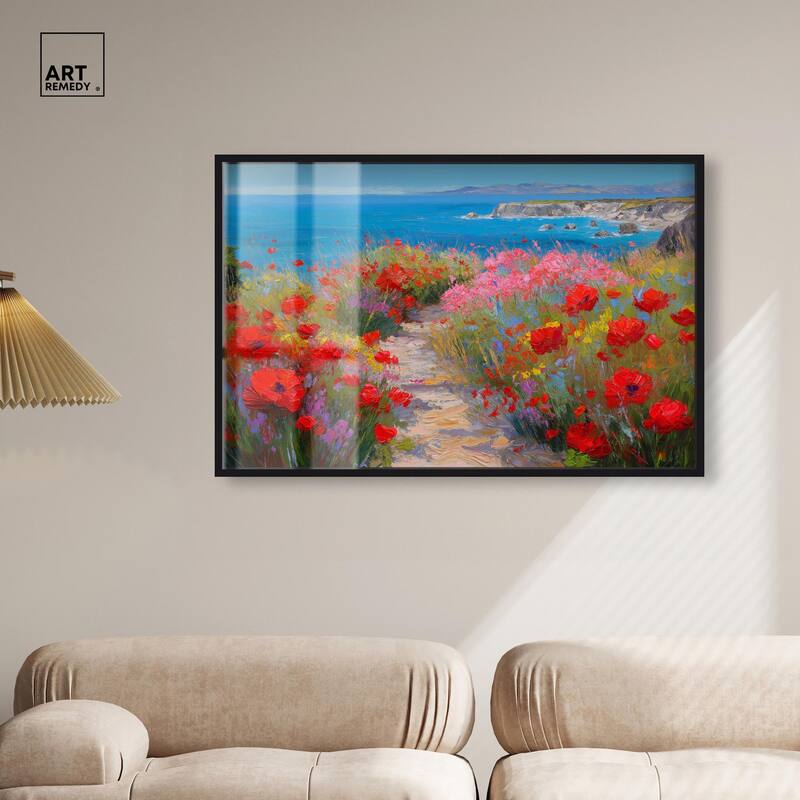 Ocean View Bloom I Shadowbox by Art Remedy