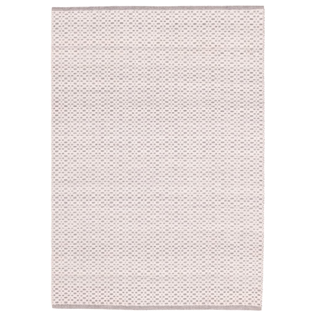 ECARPETGALLERY Flat-Weave Nevada Silver Wool Kilim - 5'3 x 7'6