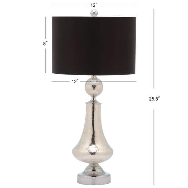 SAFAVIEH Lighting 26-inch Mercury Crackle Glass Table Lamp (Set of 2)
