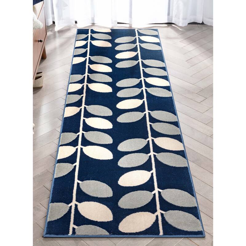 Well Woven Barclay Belinay Botanical Abstract Pattern Floral Area Rug