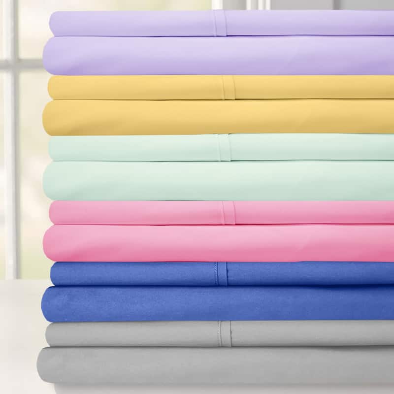 Sweet Home Collection 6 Piece RV Queen Short Sheet Set, Deluxe Ultra Soft 1500 Series, Double Brushed Microfiber