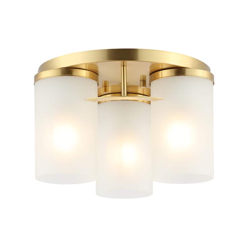 SAFAVIEH Lighting Inha Flush Mount - 12" W x 12" D x 7" H - 12Wx12Dx7H