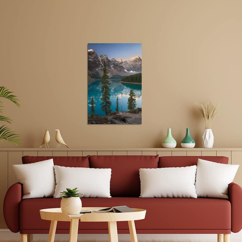 Sentries of Moraine Lake Print On Acrylic Glass by Adam Burton