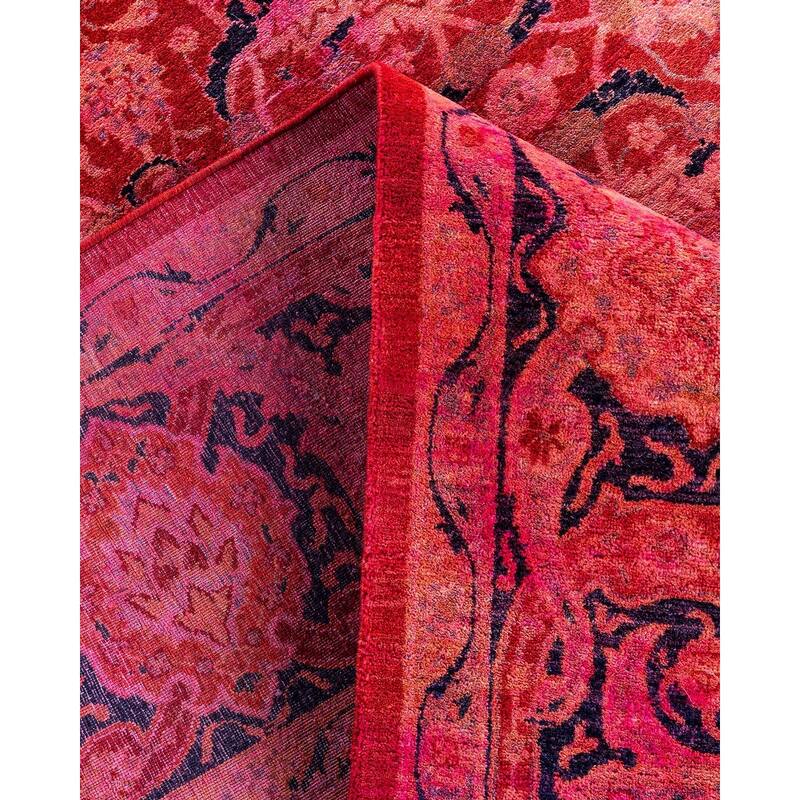 Contemporary Overdyed Wool Hand Knotted Area Rug - 6' 1" x 8' 10"
