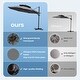 preview thumbnail 20 of 46, Crestlive Products Luxury 11.5 Ft Patio Cantilever Umbrella with Round Double Top