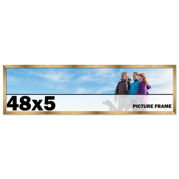 48x5 Frame Gold Bronze Picture Frame - Modern Photo Frame Includes UV ...