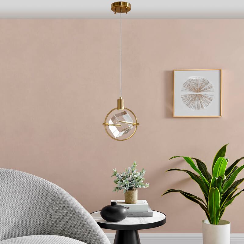 Hollywood 1 Light Pendant // Gold