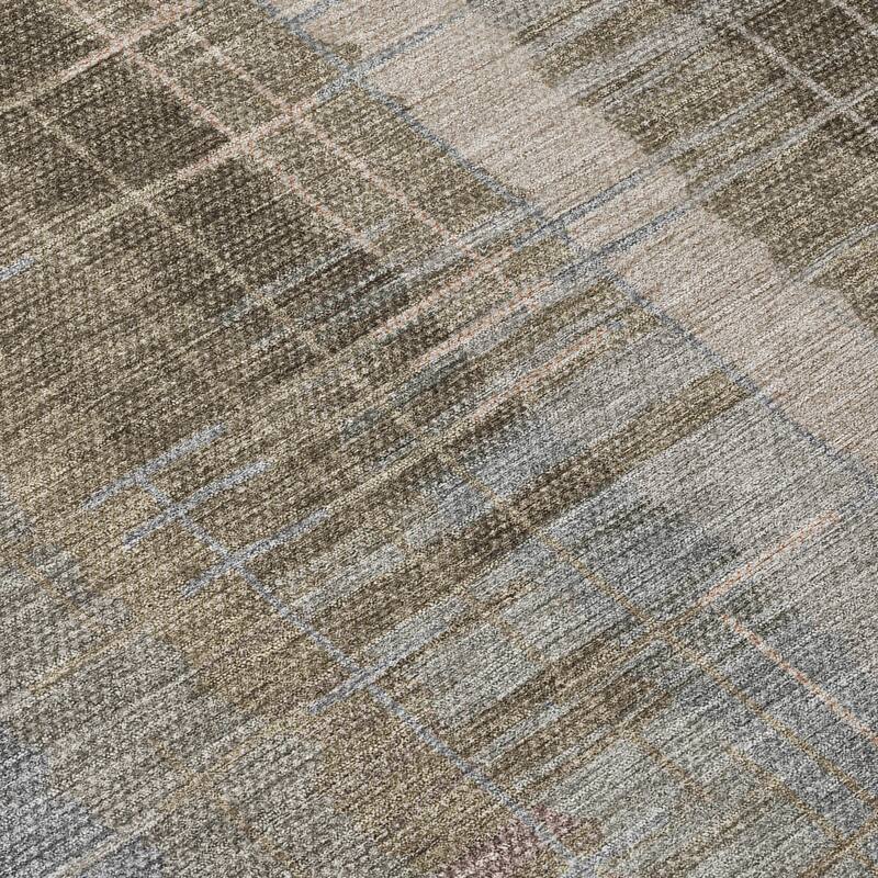 Machine Washable Indoor/ Outdoor Contemporary Aaron Chantille Rug