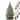 Hand Painted Ceramic Christmas Tree  PreLit Tree with Star