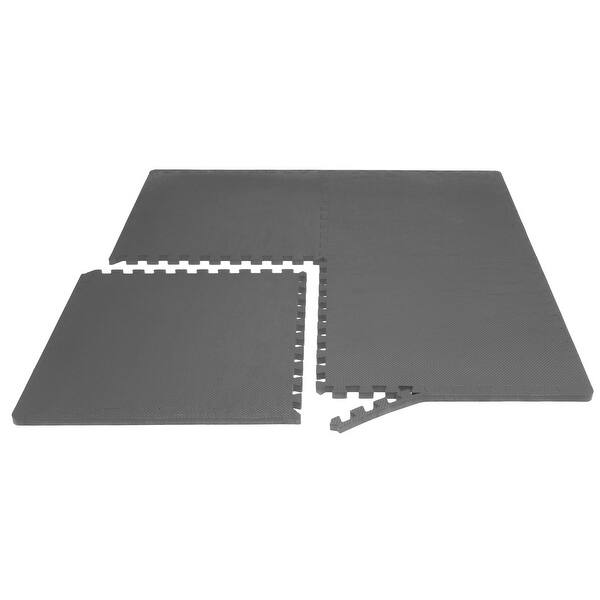 Shop Prosourcefit Puzzle Exercise Mat Eva Foam Interlocking Tiles For Protective Cushioned Workout Grey 24 L X 24 W X H Overstock 21587993