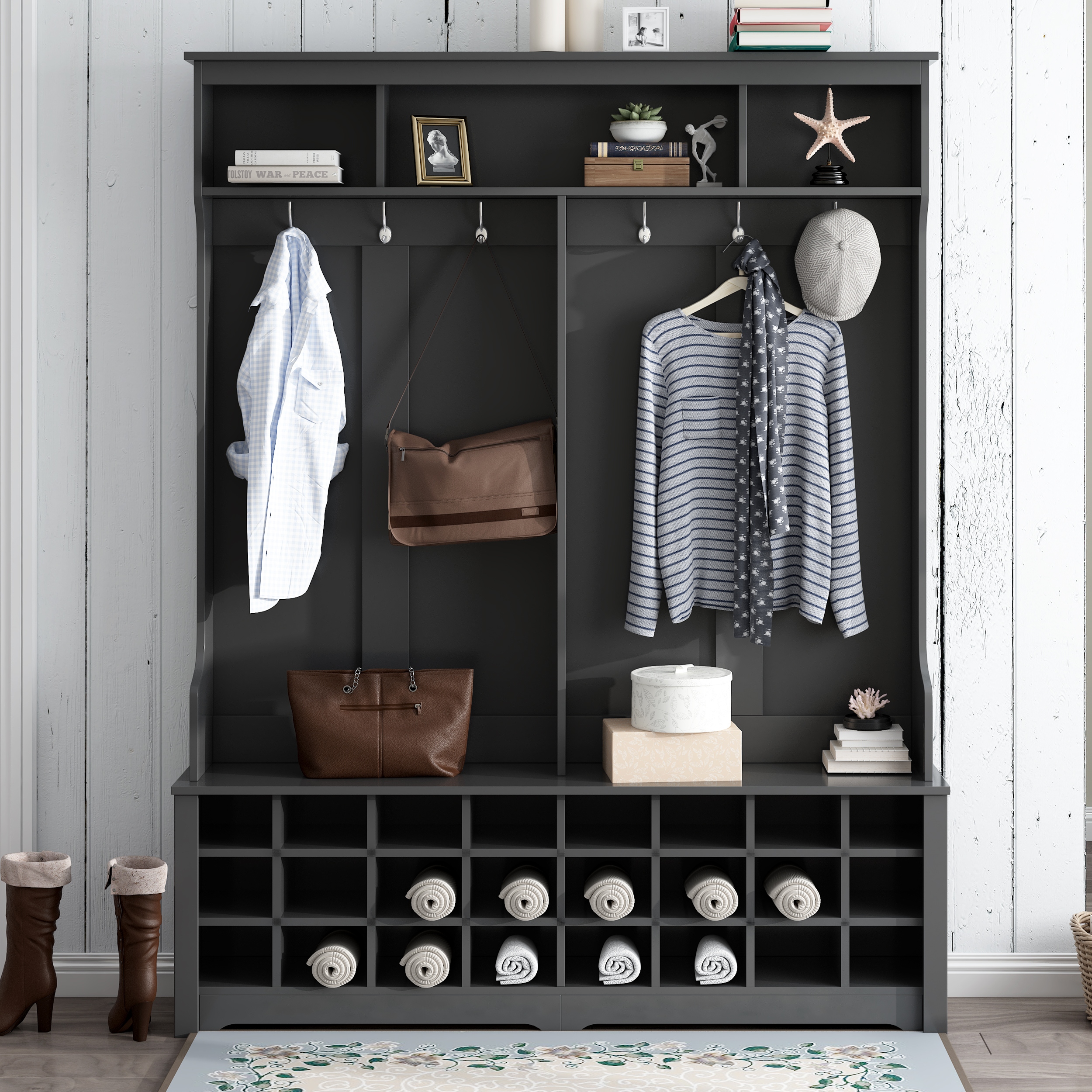 Multiple coat sales rack