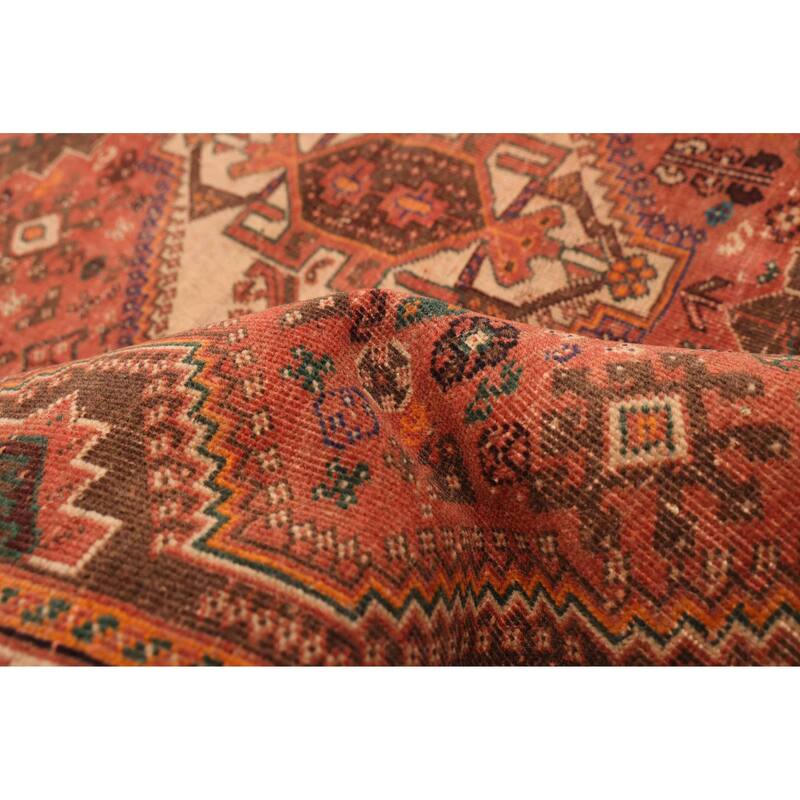 ECARPETGALLERY Hand-knotted Melis Vintage Dark Copper Wool Rug - 3'11 x 5'10