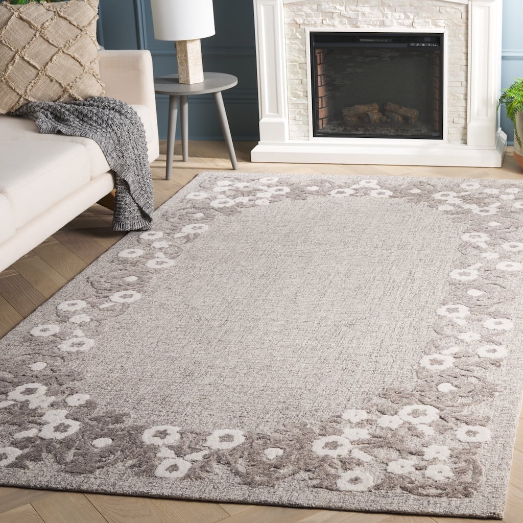 SAFAVIEH Handmade Ebony Vasilij Modern & Contemporary Wool Rug