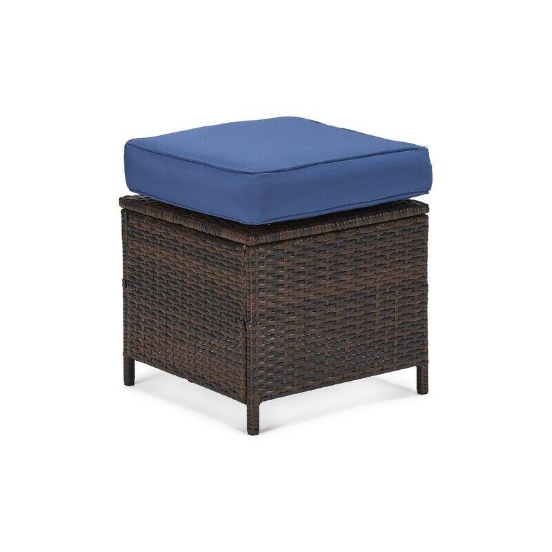 6-Piece Outdoor Wicker Patio Conversation Set