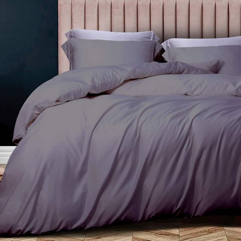 A1HC 100% Organic Cotton Duvet Set, 300 Thread Count 2-Piece GOTS Certified OEKO-TEX Certified, Soft & Silky Sateen Weave