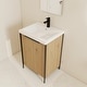 preview thumbnail 33 of 46, BNK 24/30/36/48/60 inch Freestanding Resin Sink Bathroom Vanity with Soft Close Door and Adjustable Shelf