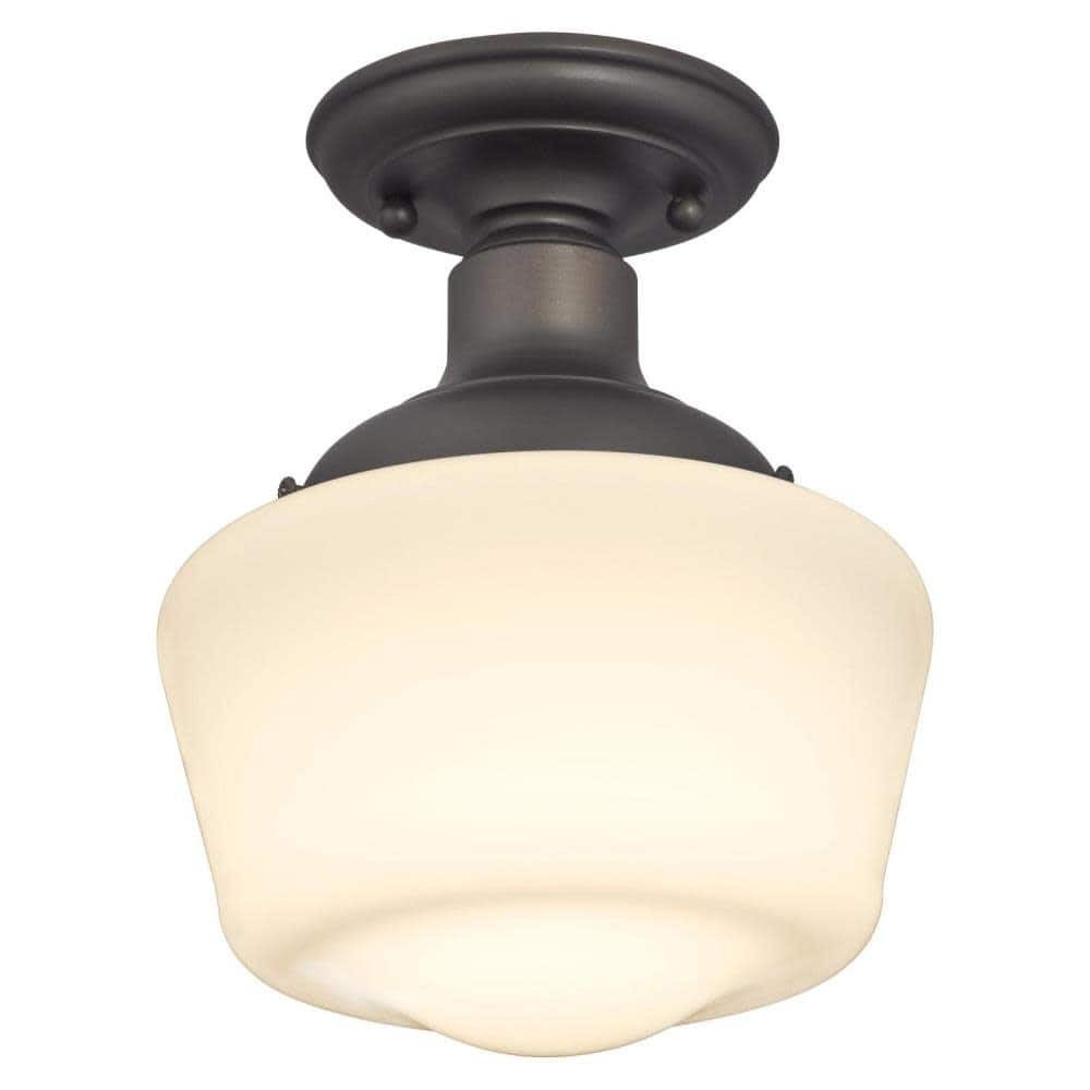 Roseto Chilliwack Single Light 7" Wide Semi-Flush Drum Ceiling Fixture