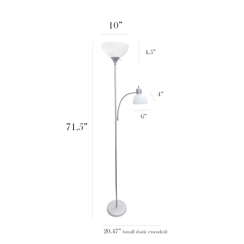 Porch & Den Brumback Floor Lamp with Reading Light