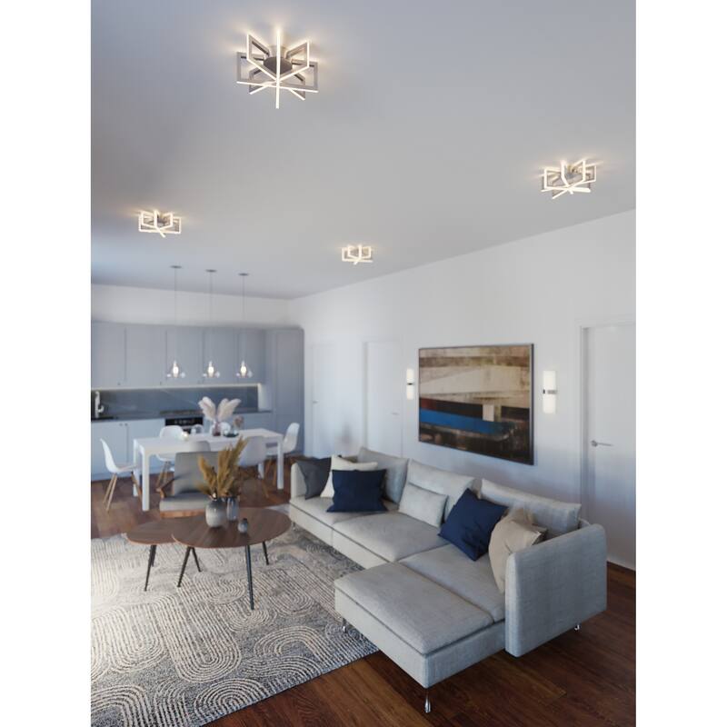 Cass Ceiling LED Light 38W 4000Lm - Satin Nickel