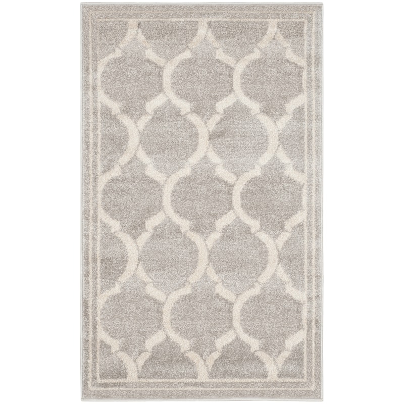 SAFAVIEH Amherst Huynh Modern Rug - 2'6" x 4' - Light Grey/Ivory