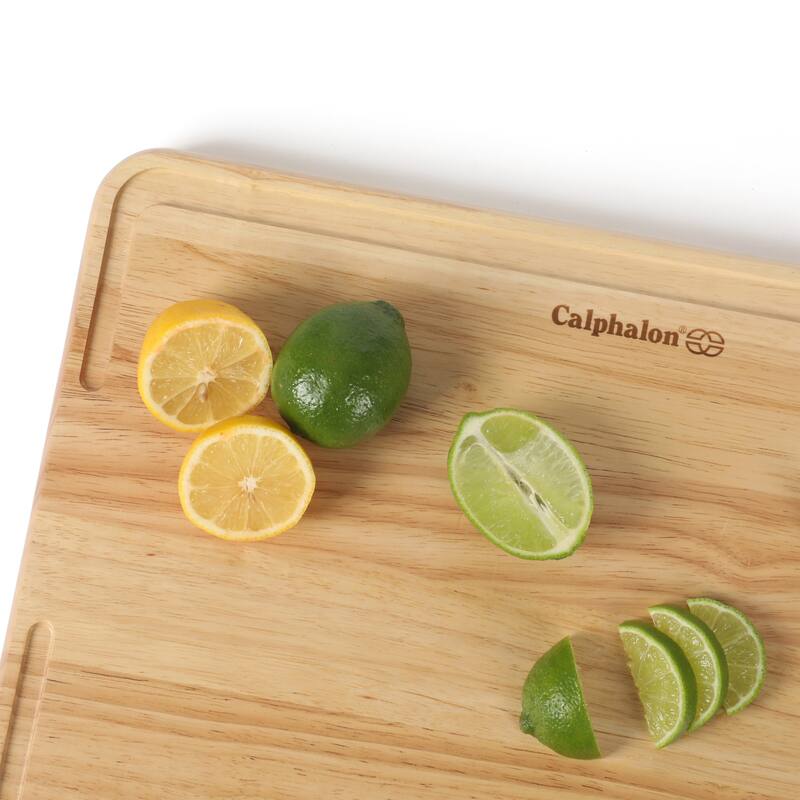 Calphalon Edge Guard 18 x 12, or 13.6 x 9.5 in Rubber Wood Cutting Board