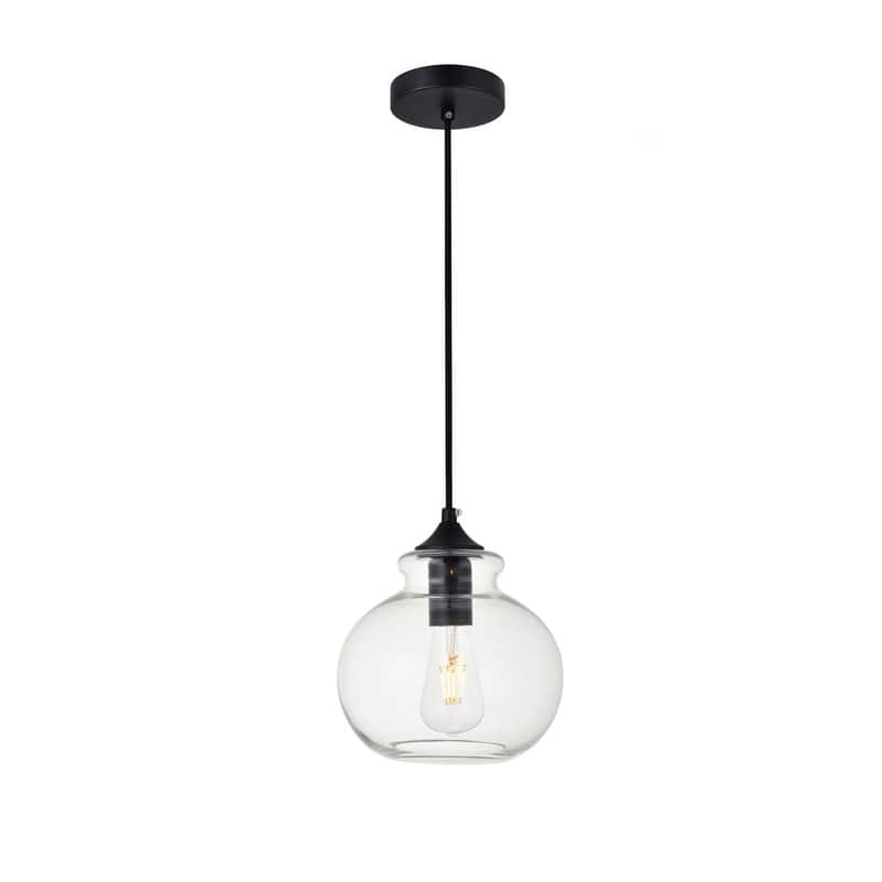 1-light 8-inch Pendant Light w/ Clear Glass Shade