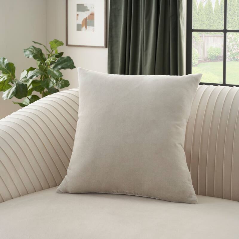 Mina Victory Sofia Solid Throw Pillow
