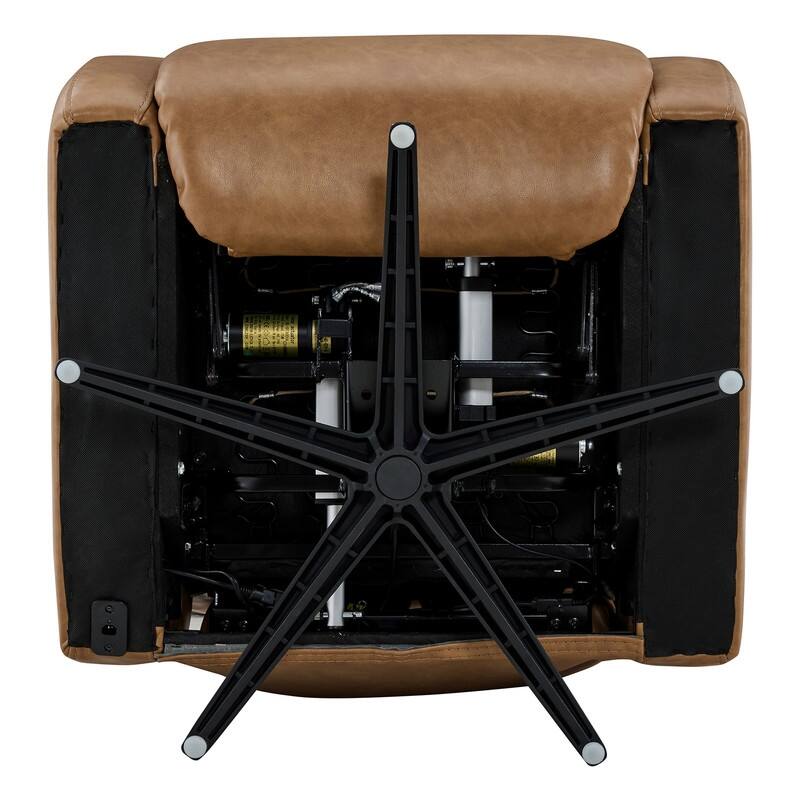 Spruce & Spring Triple-Motor Power Swivel Recliner Chair with Power Headrest