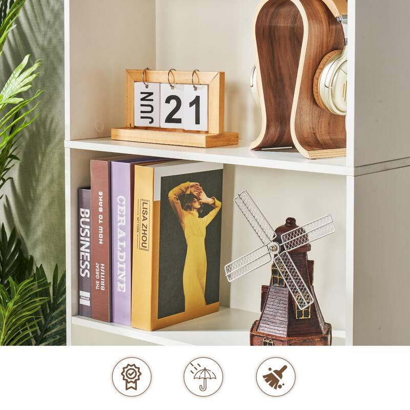 Bookcase and Bookshelf, Floor Standing 6-Story High Bookshelf