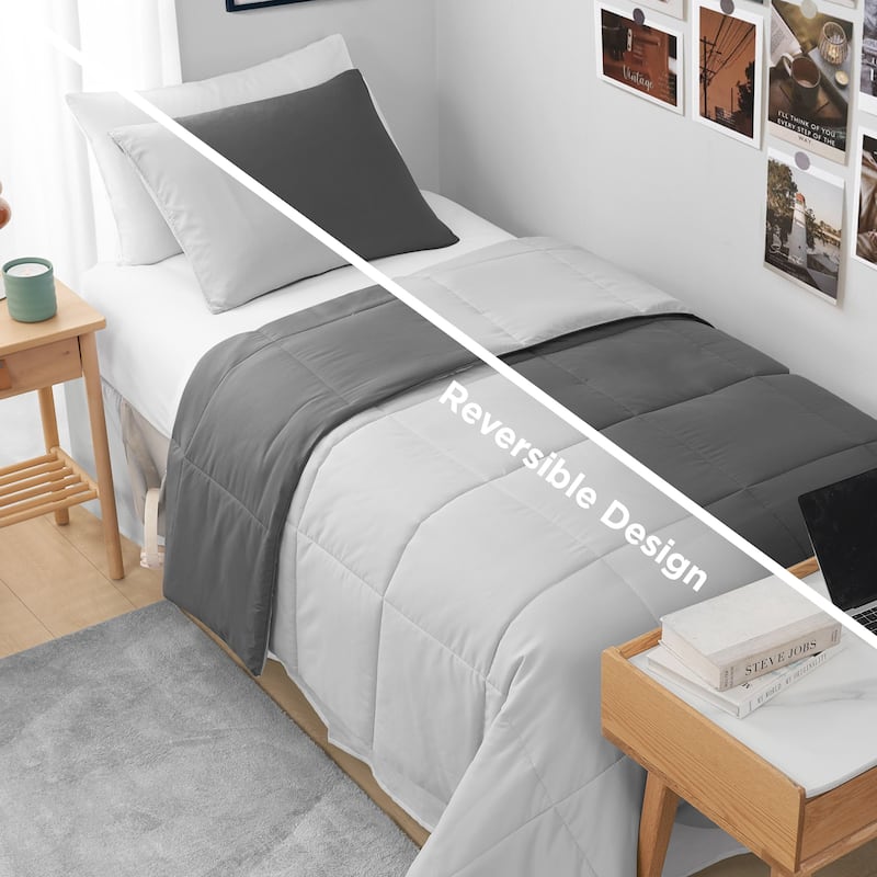 The Sheet Lab Box Stitch Reversible Comforter Sets